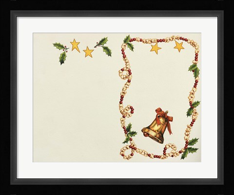 Framed Popcorn And Cranberries Print