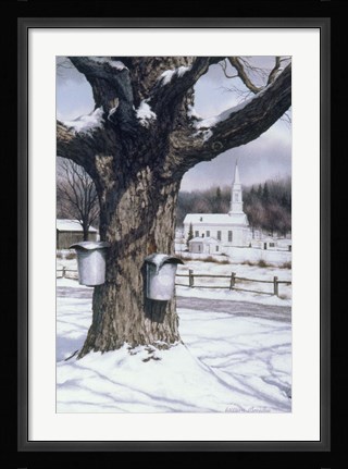 Framed Valley Motif Print