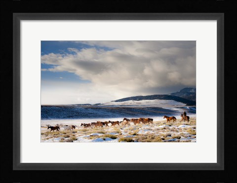Framed Heading Home Print