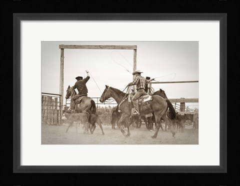 Framed Red Top Ranch Print