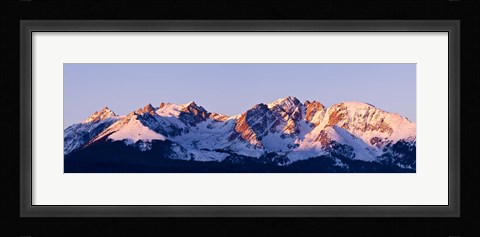 Framed Rocky Mountain Range Print
