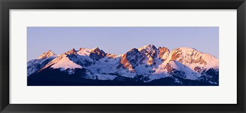 Framed Rocky Mountain Range Print