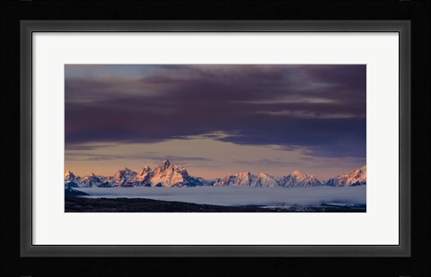 Framed Above the Tetons Print