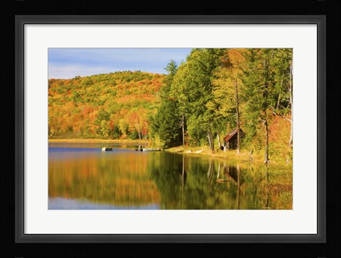 Framed Athens Pond, VT Print