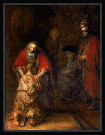 Framed Return of the Prodigal Son, c.1668 Print