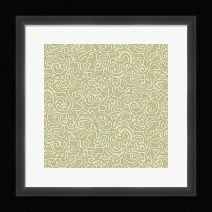 Framed Sheer Romance Scroll II Print