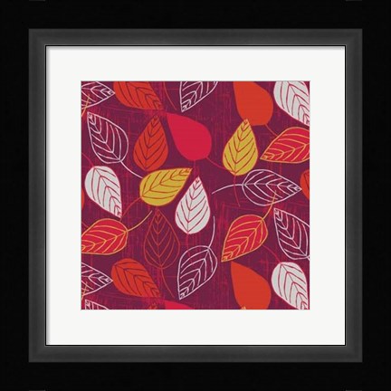 Framed Red Fall VIII Print