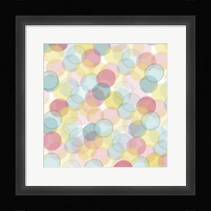 Framed Popping Flowers V Print