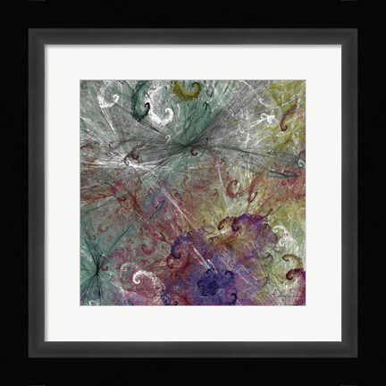 Framed Spinout Tiles III Print