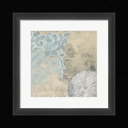 Framed Coastal Cameo I Print