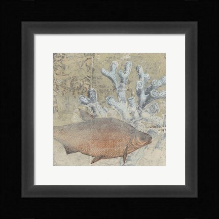 Framed Coastal Cameo IV Print