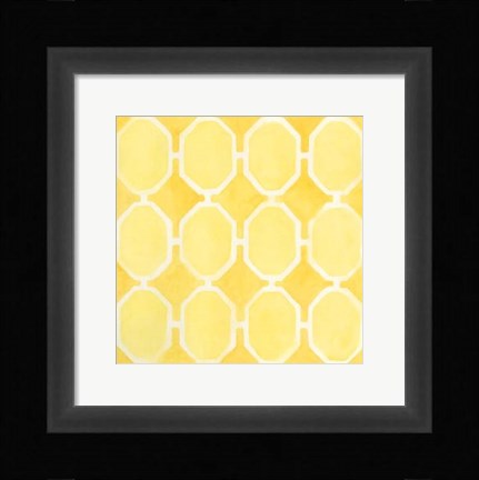 Framed Watercolor Tile I Print