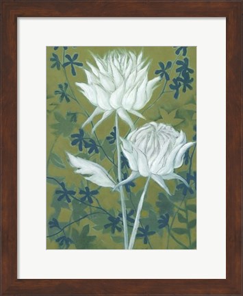 Framed Wild Chrysanthemums I Print