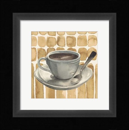 Framed Cafe au Lait II Print