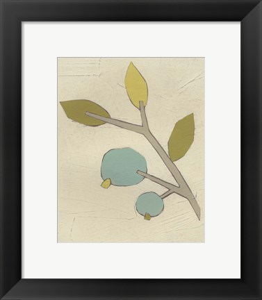 Framed Simple Stems II Print