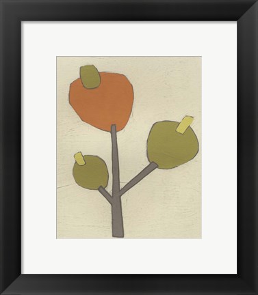 Framed Simple Stems III Print