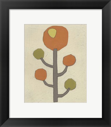 Framed Simple Stems IX Print