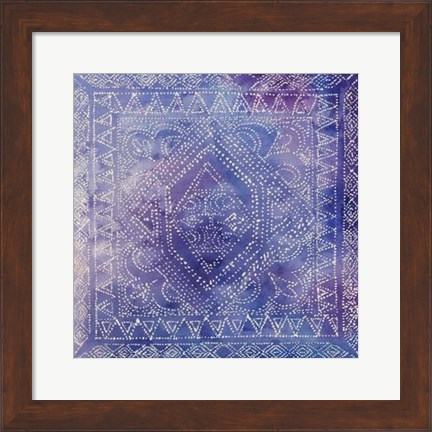 Framed Batik Nebula I Print