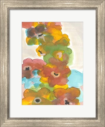 Framed Floral Cascade I Print