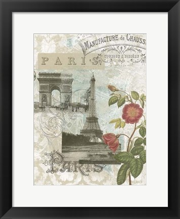 Framed Visiting Paris Print