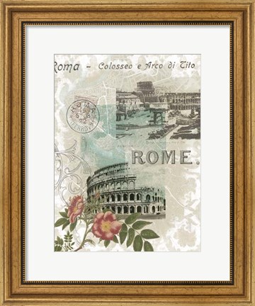 Framed Visiting Rome Print