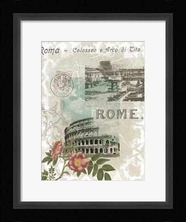 Framed Visiting Rome Print