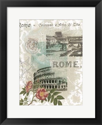 Framed Visiting Rome Print