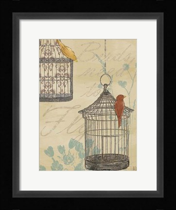 Framed Uncaged I Print