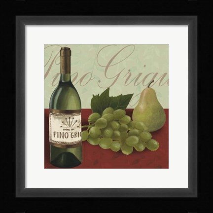 Framed Wine Country I Print