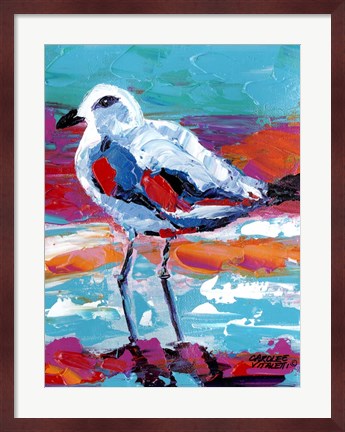Framed Seaside Birds I Print