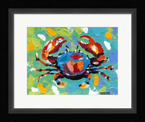 Framed Seaside Crab I Print