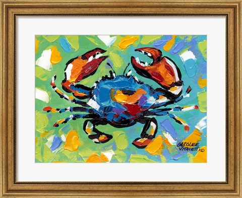 Framed Seaside Crab II Print