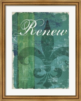 Framed Renew - Unwind I Print