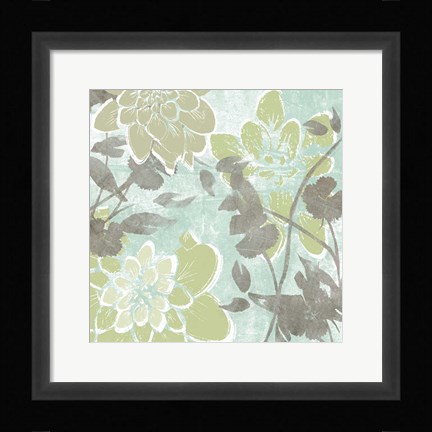 Framed Dahlias &amp; Petals I Print