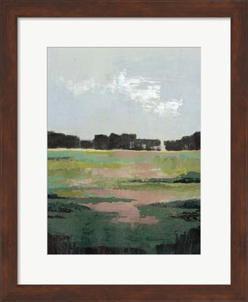 Framed Glowing Pasture II Print