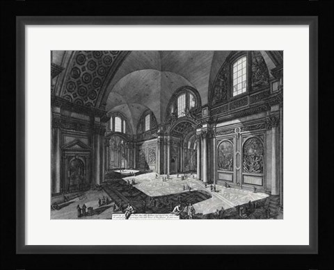 Framed Veduta interna della Chiesa della Madonna Print