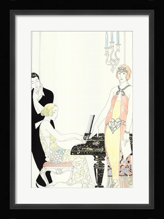 Framed Arte Deco Fashion I Print