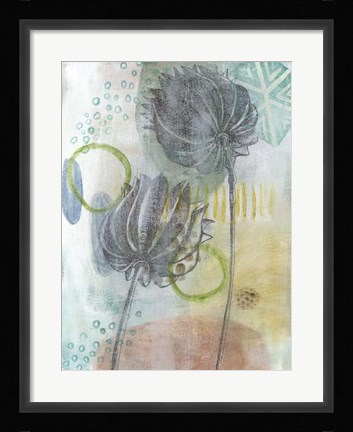Framed Seed Pod Composition IV Print