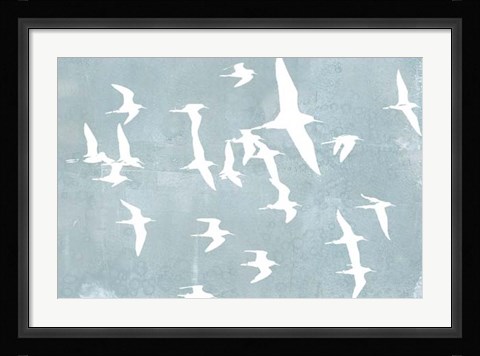 Framed Silhouettes in Flight II Print