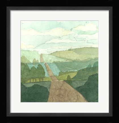 Framed Countryside Collage II Print