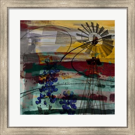 Framed Windmill Abstract Print