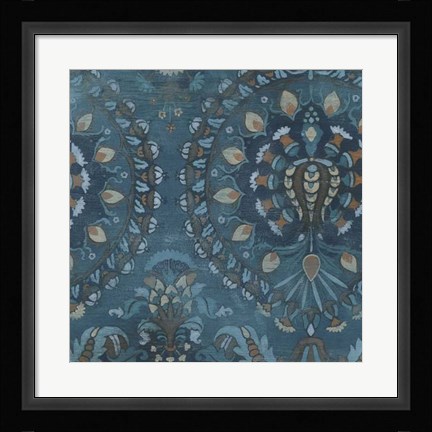 Framed Aged Indigo III Print