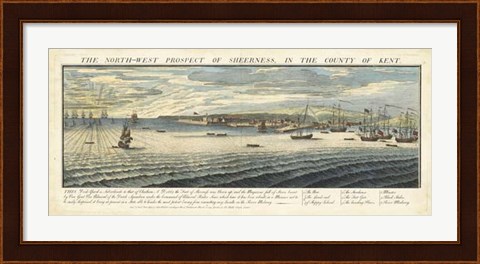 Framed Buck&#39;s View - Sheerness in Kent Print