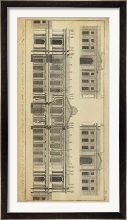 Framed Elevation du Grand Hotel Print