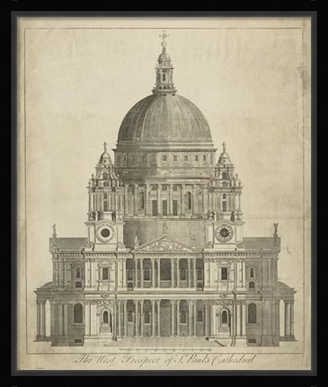Framed St. Paul's Cathedral Print