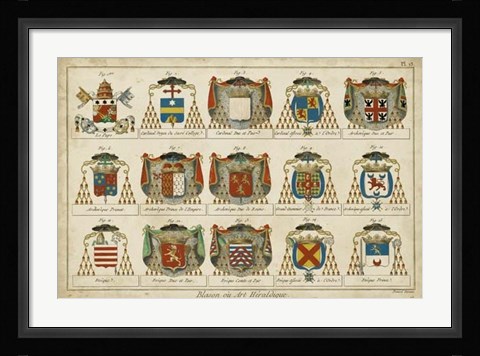 Framed Art Heraldique II Print