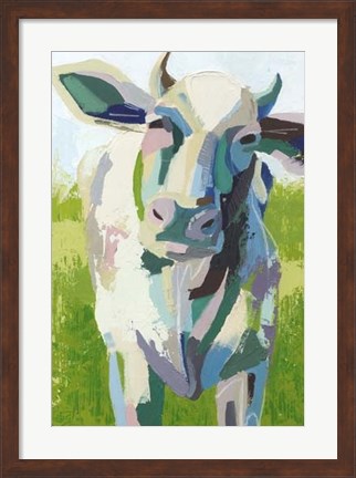 Framed Painterly Cow II Print
