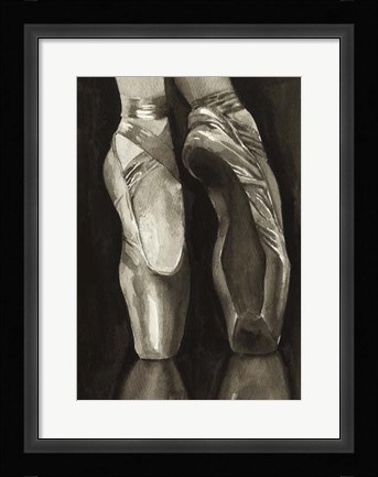 Framed Ballet Shoes I Print