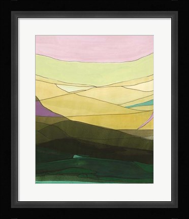 Framed Pink Hills II Print