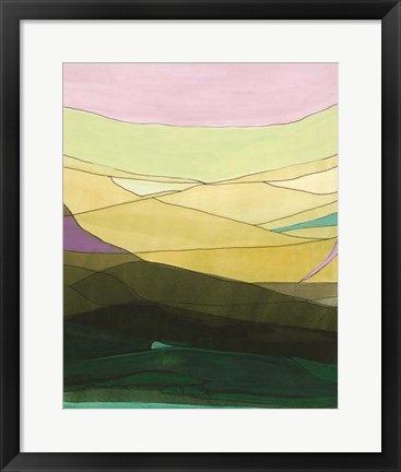 Framed Pink Hills II Print